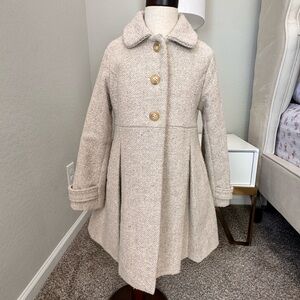 Edgehill Collection Stylish Cream Kids Coat